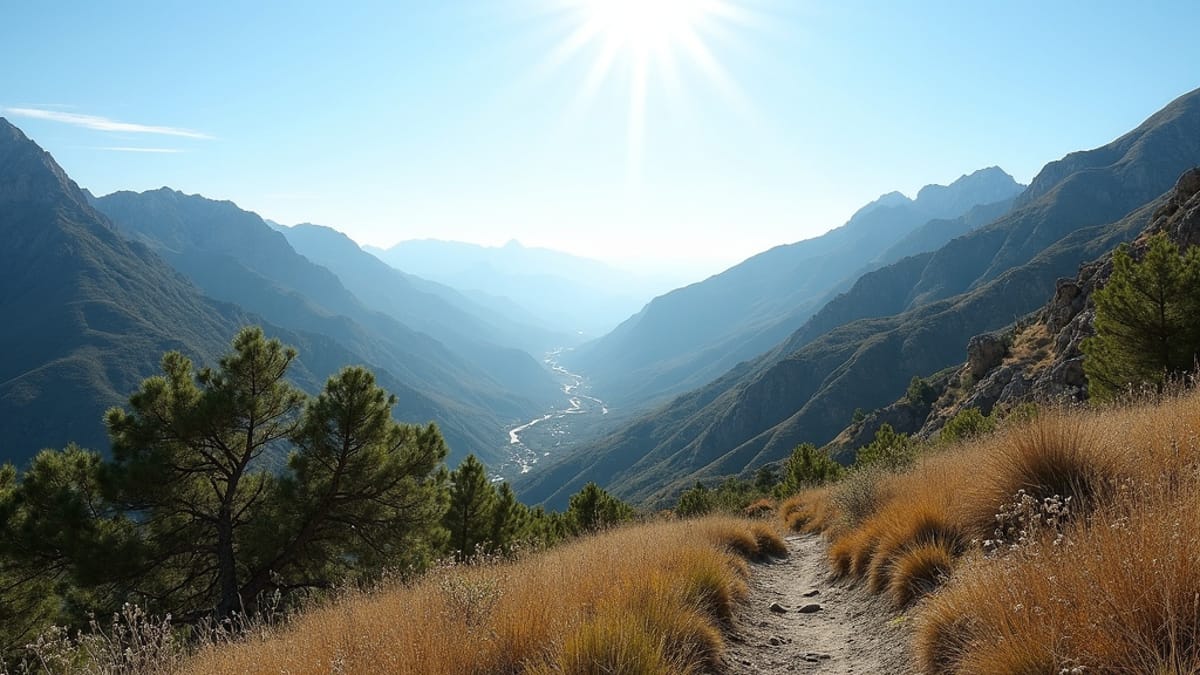 Sonnenverwöhnte Sierra Blanca Berge an der Costa del Sol: ideal für ganzjährig Outdoor Spanien lifestyle.