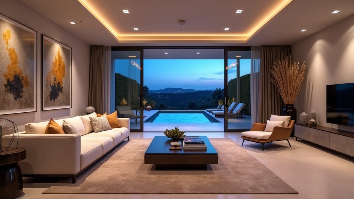 Moderne nybygget villa med bjergudsigt nær Costa del Sol naturparker, omgivet af middelhavsvækst