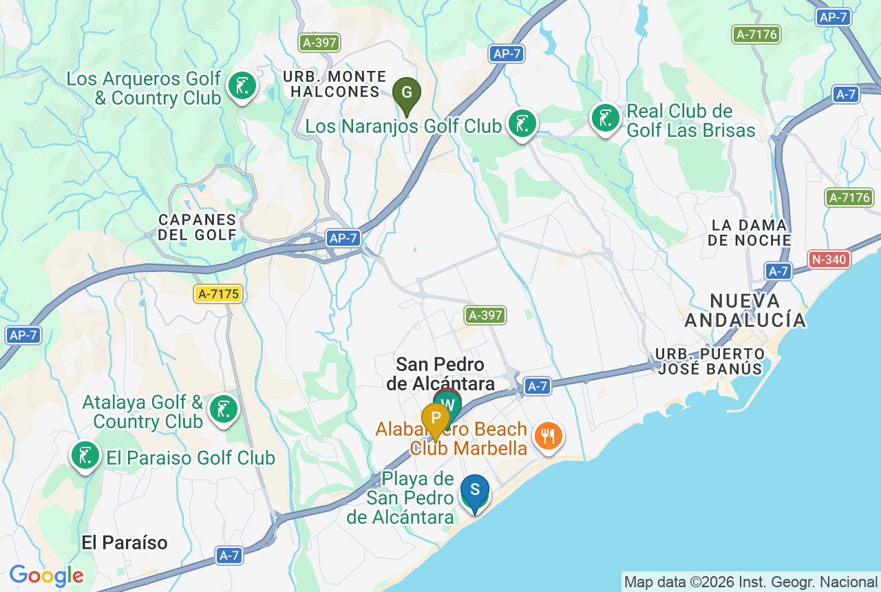 Google map of SALVIA II with five pins