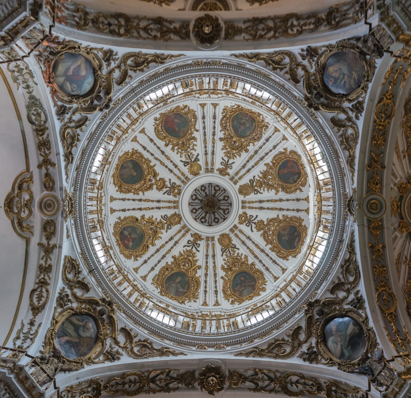 Interior dome of the Church of the Holy Martyrs (Iglesia de los Mártires), Málaga, near POZOS DULCES 29