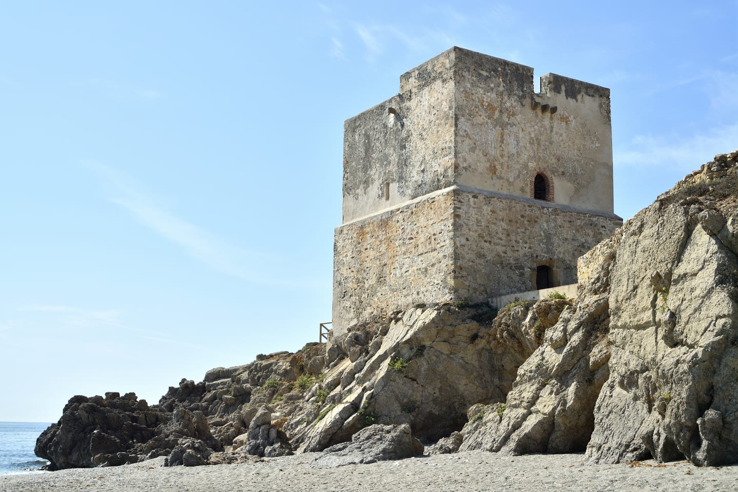 Torre de la Sal (Salto de la Mora), 16th-century coastal watchtower, Casares coast, Málaga, shown as local context near VILLA MURMULLO