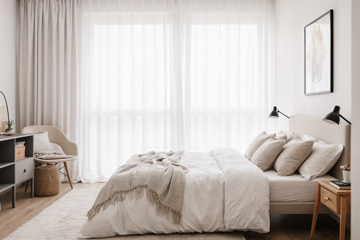 Bedroom visualisation of AZAHAR DE NAGÜELES with calm finishes and a residential atmosphere.