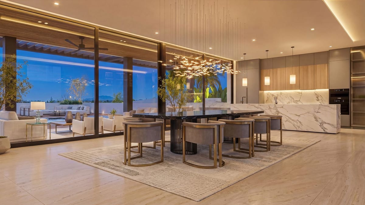 Bedroom visualisation of MANZANILLA 12 with calm finishes and a residential atmosphere.