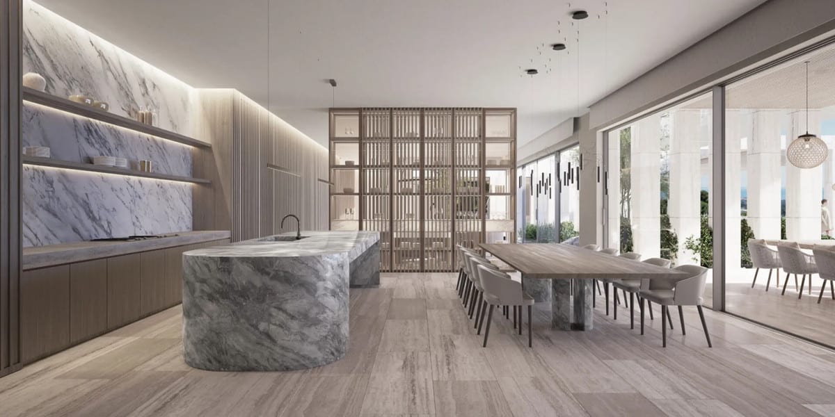 Bedroom visualisation of VILLA VIDA - THE FIFTEEN with calm finishes and a residential atmosphere.