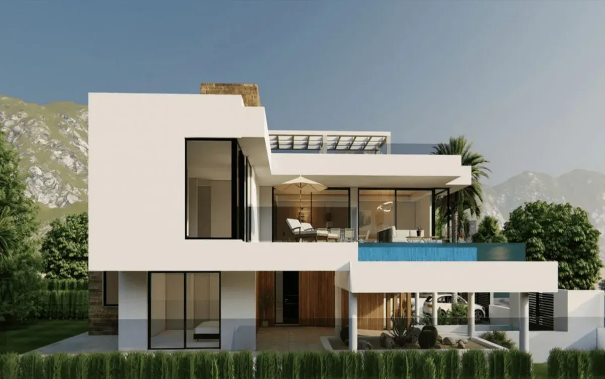 VILLA 001 MARBESA — outdoor space, terrace, pool area, light and privacy checked visually per specific project.