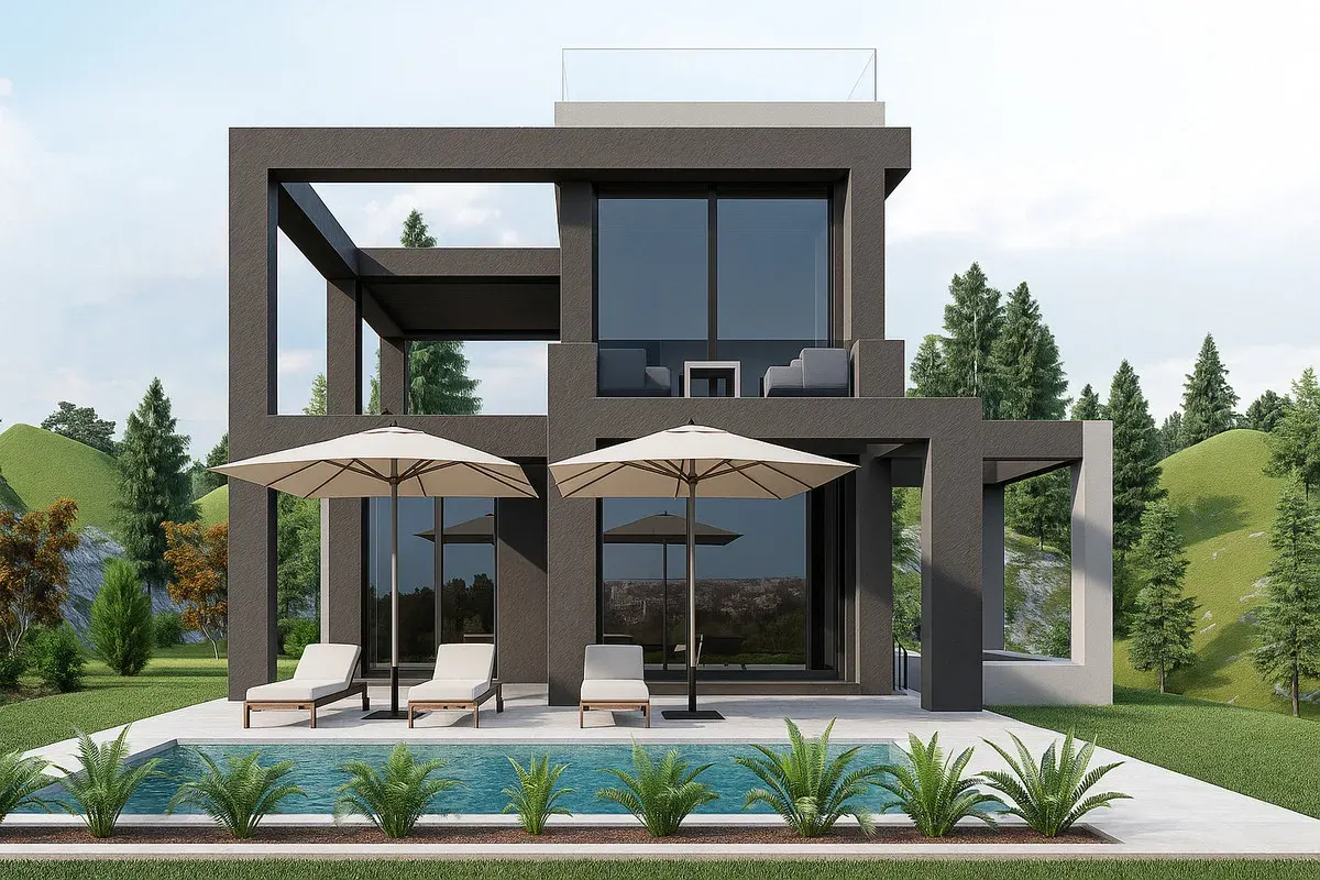 CERRADO HEIGHTS — buitenruimte, terras, zwembadzone, licht en privacy visueel gecontroleerd per concreet project.