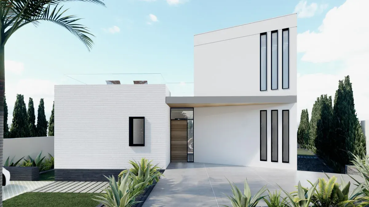 NORDIC — buitenruimte, terras, zwembadzone, licht en privacy visueel gecontroleerd per concreet project.