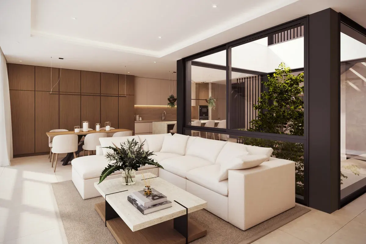 VILLA AINOA — interieurbeeld om lichtinval, indeling, keukenflow en zichtlijnen per concrete woning te beoordelen.