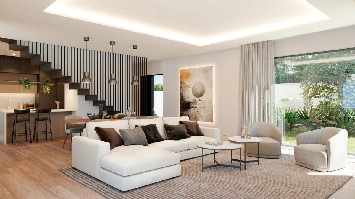 VILLA AITANA — buitenruimte, terras, zwembadzone, licht en privacy visueel gecontroleerd per concreet project.