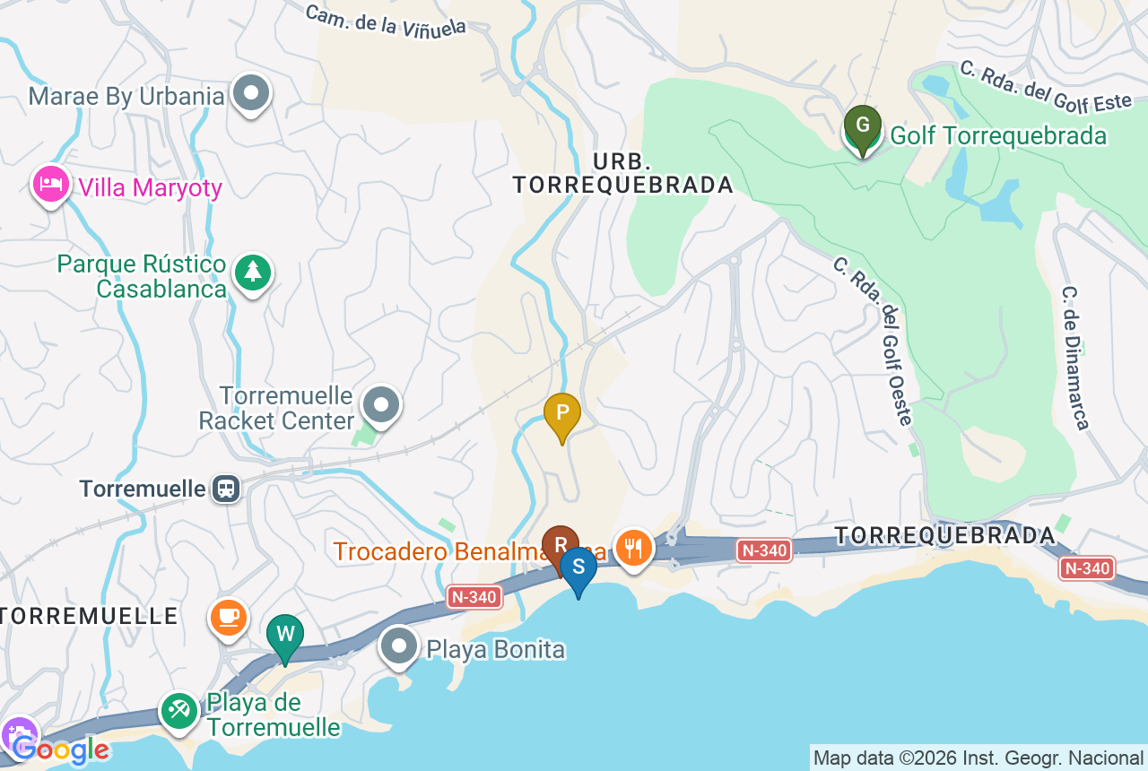 Google map of Macan Beach Residences with five pins