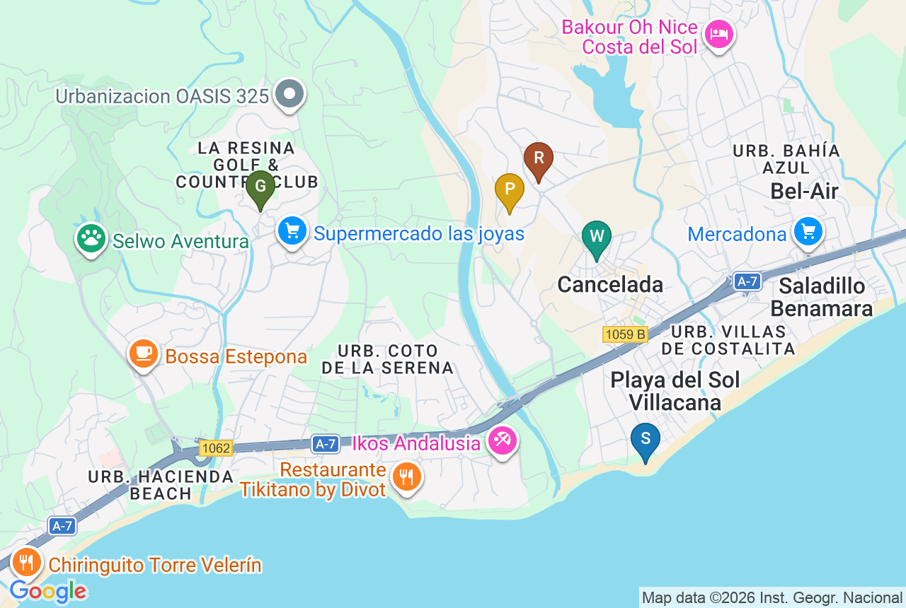 Google map of Adagio with five pins