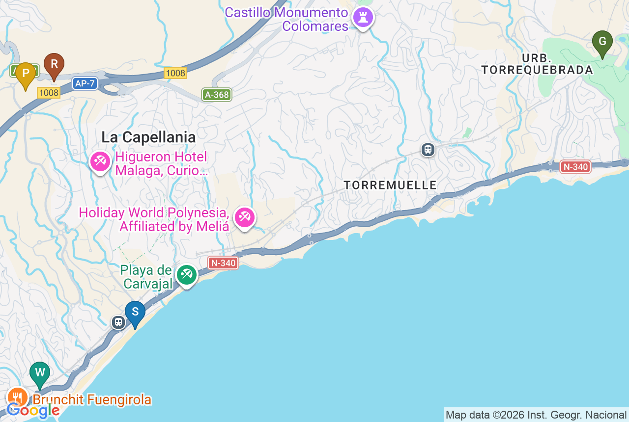 Google map of Waterfall Residences with five pins