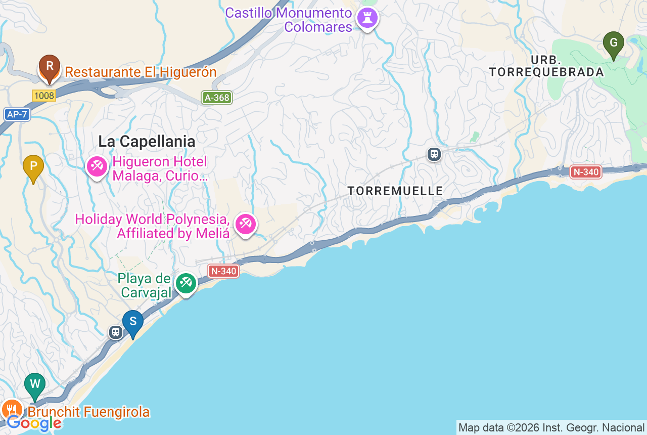 Google map of Valley Collection with five pins