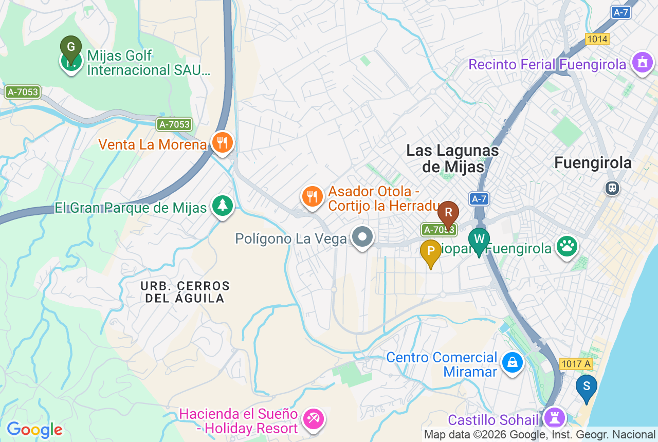 Google map of Premier Residencial with five pins