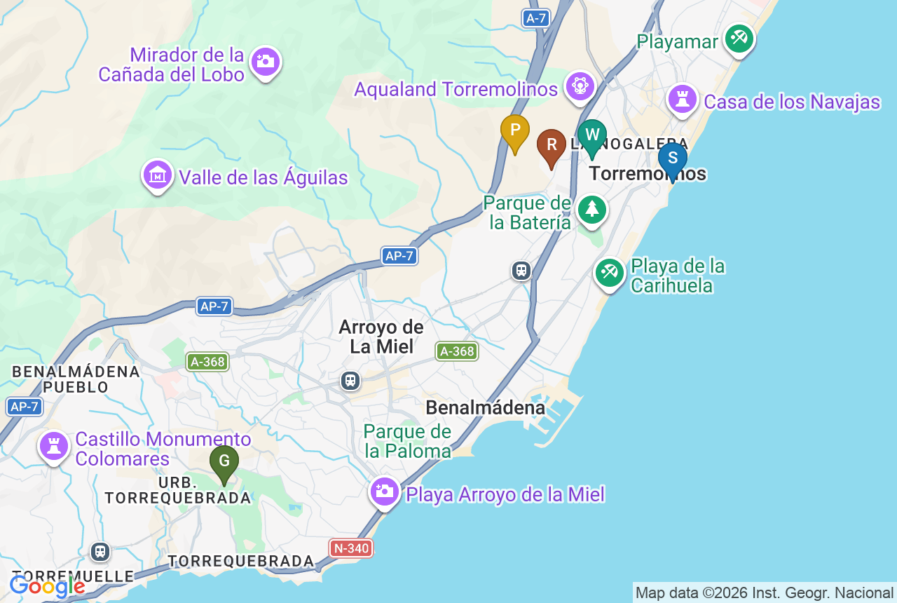 Google-kort over Residencial Living Gardens med fem pins
