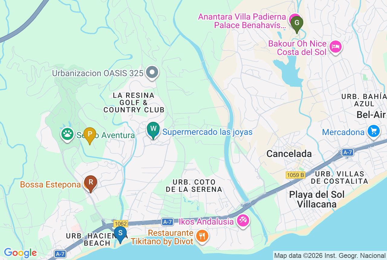 Google map of Marine Hills - Stage 2 with five pins