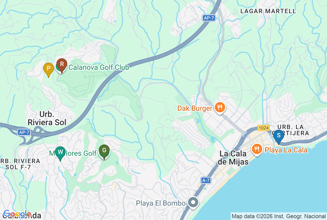 Google map of CALANOVA COLLECTION with five pins