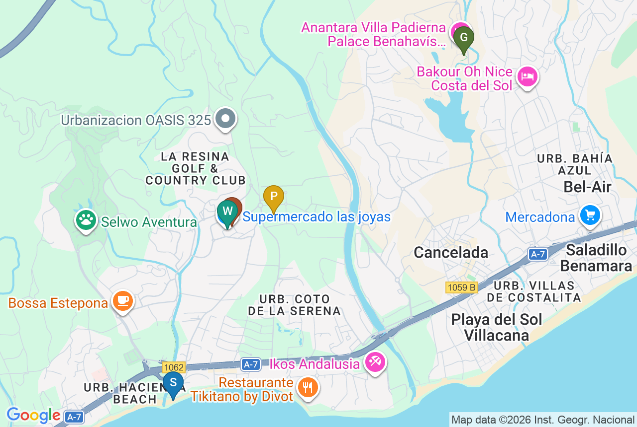 Google map of PALM RESIDENCES with five pins
