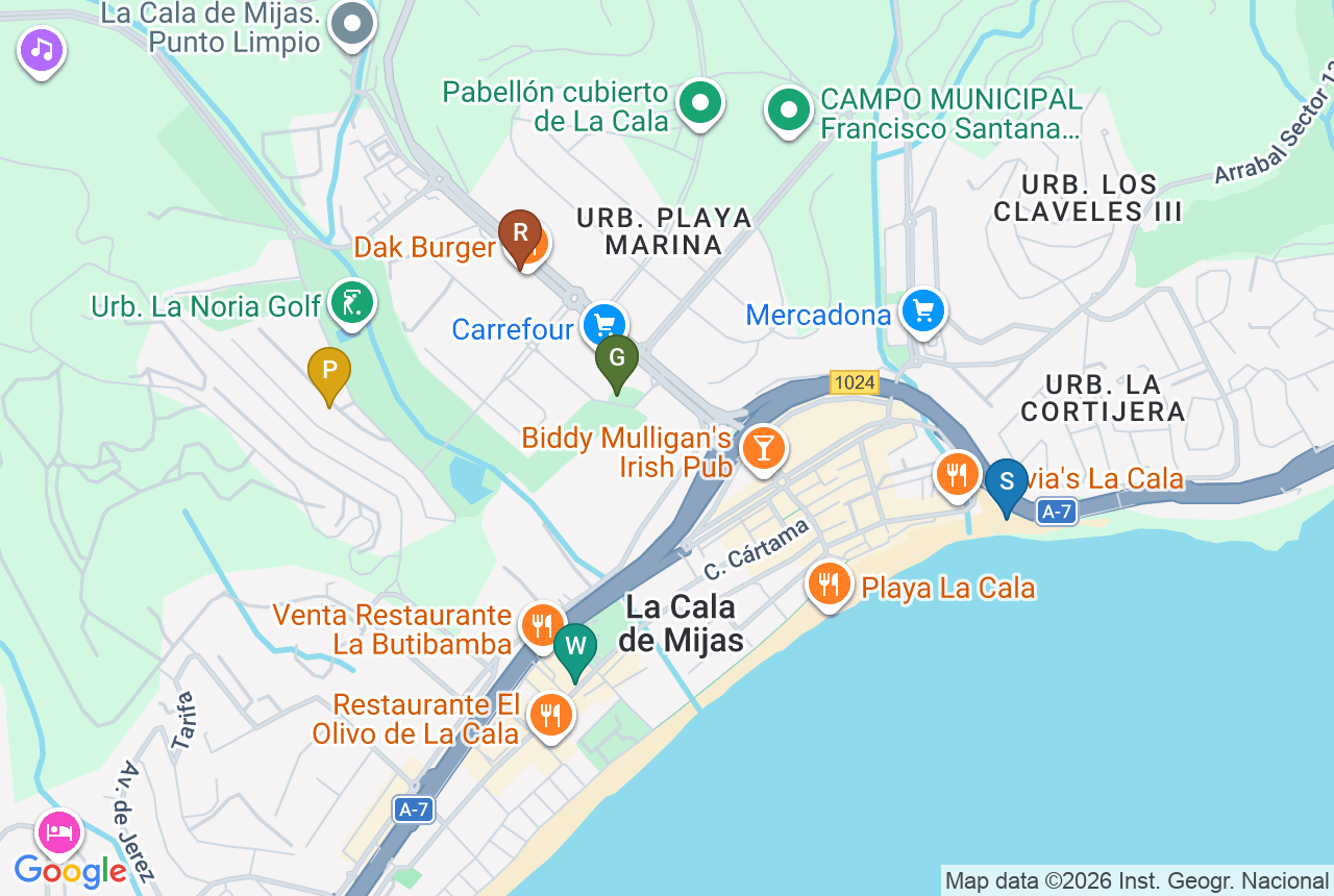 Google-kort over NAVIGOLF SUITES 2 med fem pins