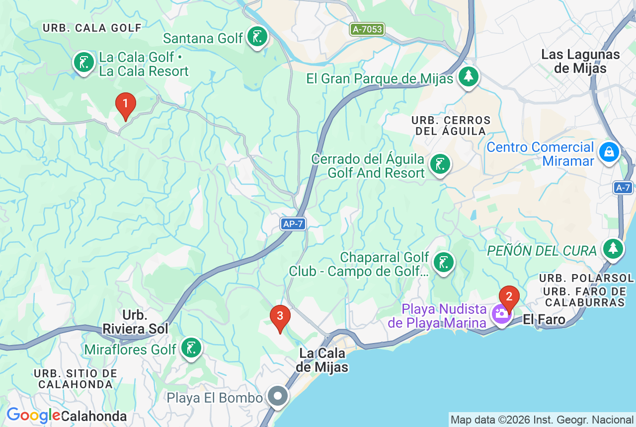 Google t&eacute;rk&eacute;p h&aacute;rom projektjel&ouml;l&odblac;vel La Cala de Mijasban