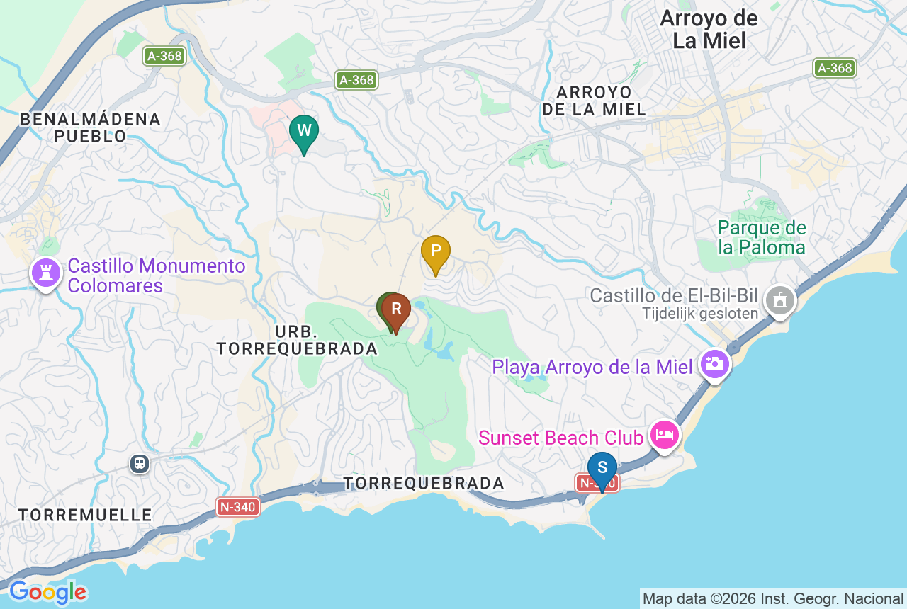 Google map of ABELIAS with five pins