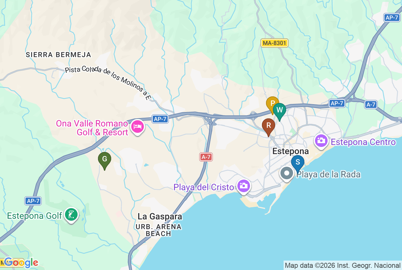 Google t&eacute;rk&eacute;p az ANNA DE ESTEPONA - TOWNHOUSES-r&oacute;l &ouml;t jel&ouml;l&odblac;vel
