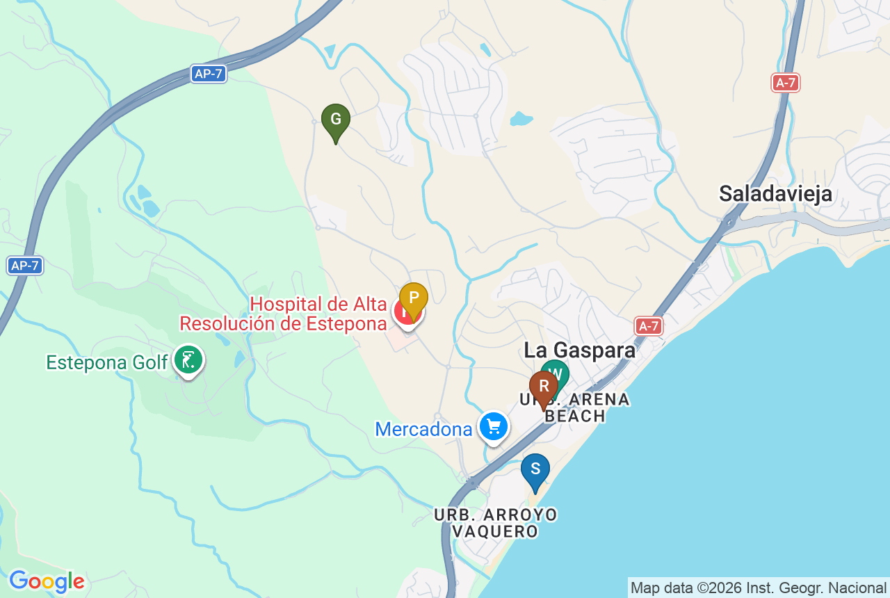 Google map of SWING AND SEA VILLAS with five pins