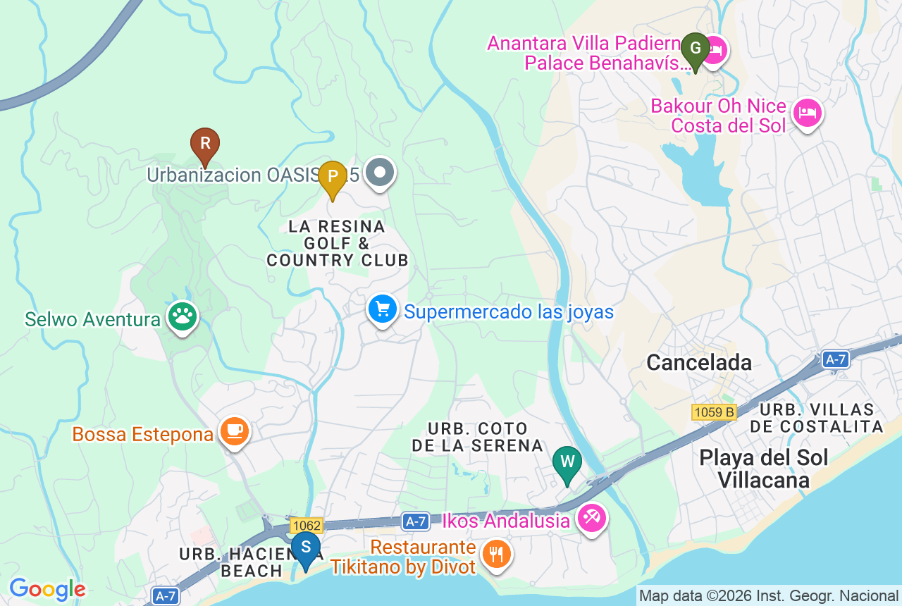 Google map of VILLA GALA SELWO with five pins