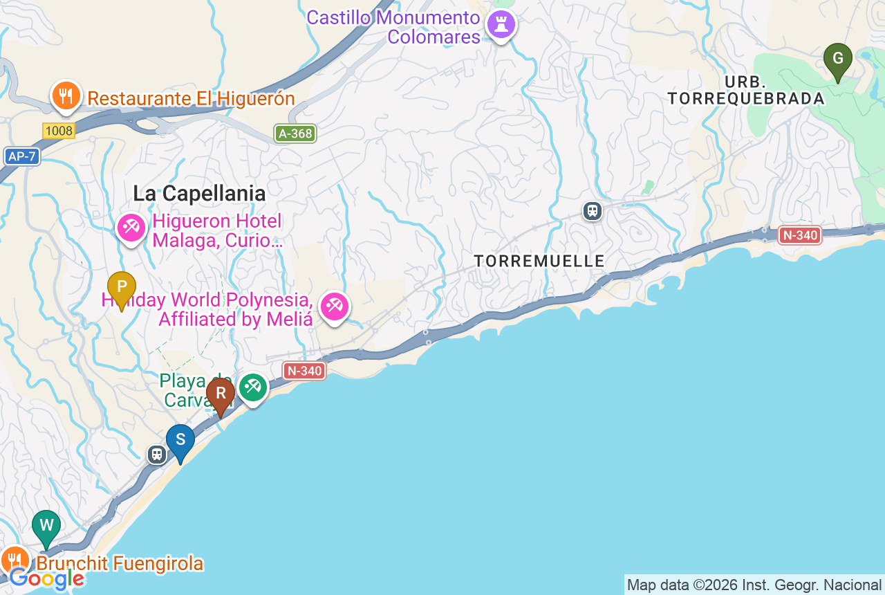 Google map of HIGUERON SOUTH RESIDENCES with five pins