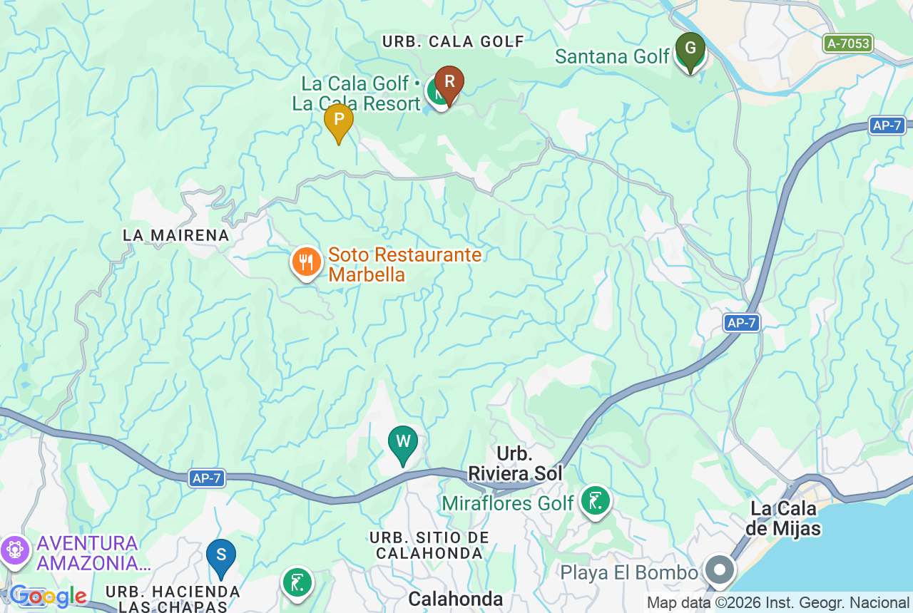 Google map of VILLA DANIELLA with five pins