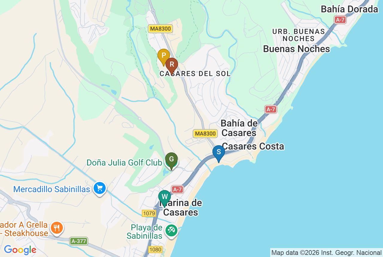 Google map of AMARANTA LIVING with five pins