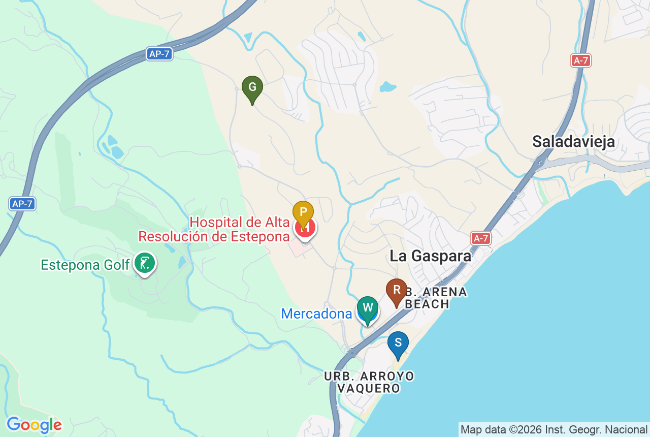 Google map of BRISAS DEL MAR with five pins